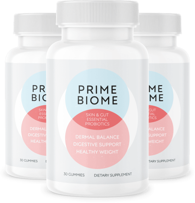 PrimeBiome gut and skin probiotic gummies